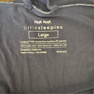 Little Sleepies Adult Robe - Blue Lunaluxe™ Bamboo - Size Large